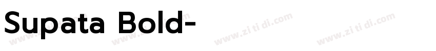 Supata Bold字体转换